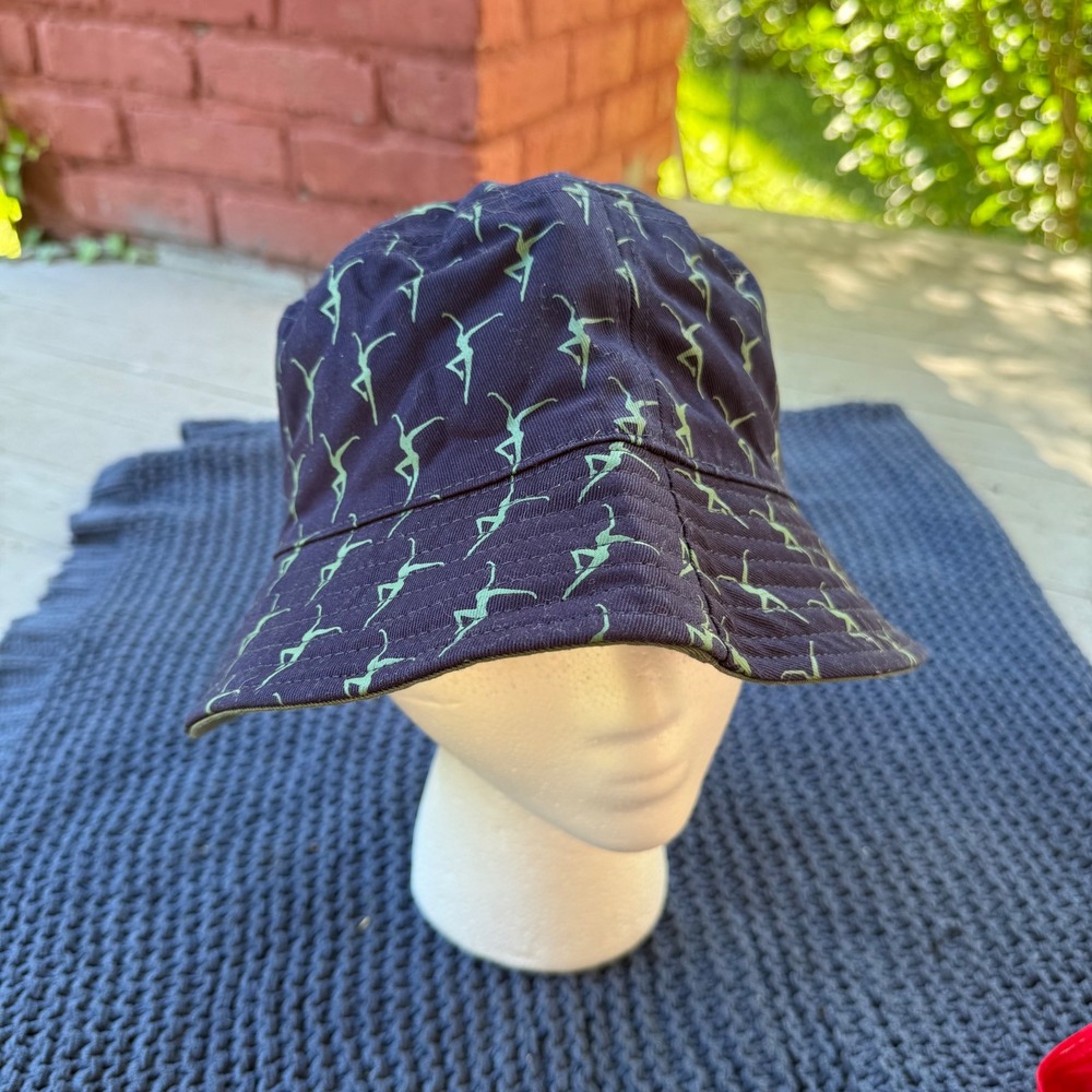 Dave Matthews Band Bucket Hat Navy Blue Fire Dancer Logo Concert Rock Fan Gear